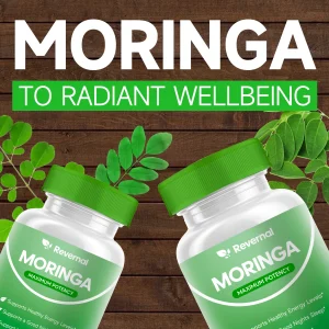 Moringa Powder Capsules - 800mg of Pure Antioxidant Superfood for Energy & Vitality