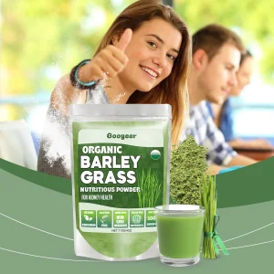 Googeer Organic Barley Grass Powder - Kidney Detox, Energy Boost & Digestion Support | 113g