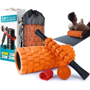 5-in-1 Deep Tissue Foam Roller Set for Muscle Massage & Fitness