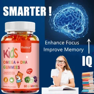 Children's Omega+ DHA Gummies - Brain, Heart & Immune Support with Omega 3-6-9 & Vitamin C