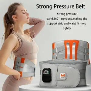 USB Rechargeable Heating & Vibrating Massager Belt