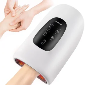 Wireless Electric Hand Massager - Air Compression & Hot Compress for Muscle Relaxation & Arthritis